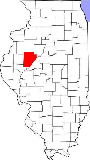 Map Of Illinois Highlighting Fulton County