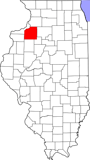 Map Of Illinois Highlighting Henry County