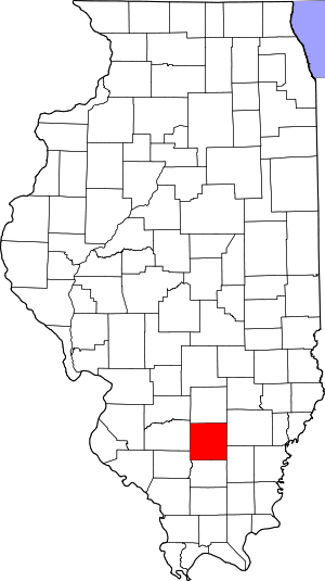 Map Of Illinois Highlighting Jefferson County
