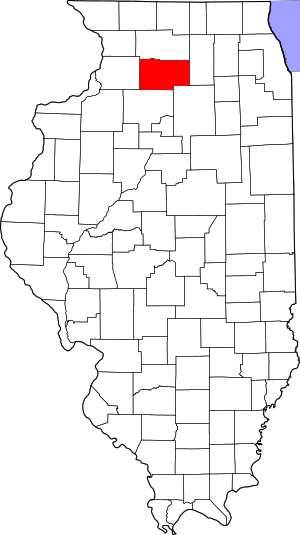 Map Of Illinois Highlighting Lee County