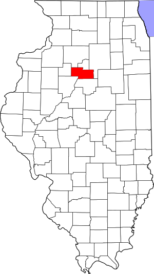 Map Of Illinois Highlighting Marshall County