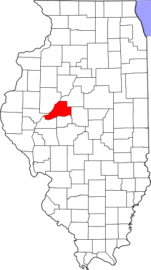 Map Of Illinois Highlighting Mason County