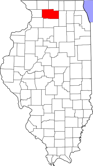 Map Of Illinois Highlighting Ogle County