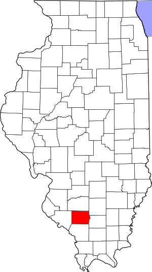 Map Of Illinois Highlighting Perry County