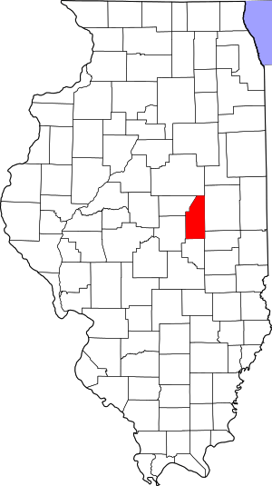 Map Of Illinois Highlighting Piatt County