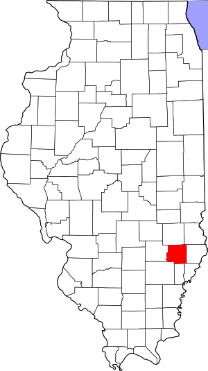 Map Of Illinois Highlighting Richland County