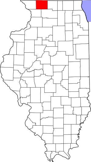 Map Of Illinois Highlighting Stephenson County