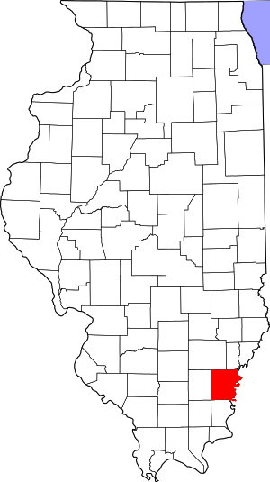 Map Of Illinois Highlighting White County