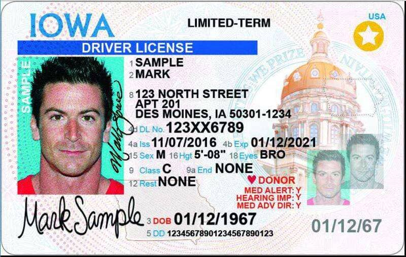 Image of Iowa Department Of Transportation, Drivers License