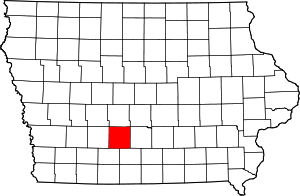 Map Of Iowa Highlighting Madison County