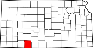 Map Of Kansas Highlighting Clark County