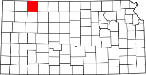 Map Of Kansas Highlighting Decatur County