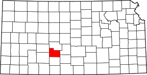 Map Of Kansas Highlighting Edwards County