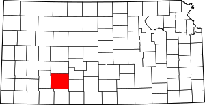 Map Of Kansas Highlighting Ford County