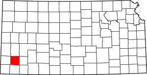 Map Of Kansas Highlighting Grant County