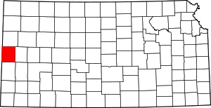 Map Of Kansas Highlighting Greeley County