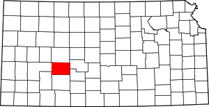 Map Of Kansas Highlighting Hodgeman County