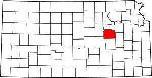 Map Of Kansas Highlighting Morris County