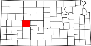 Map Of Kansas Highlighting Ness County