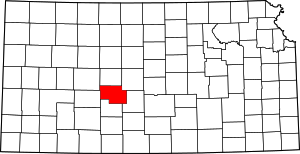 Map Of Kansas Highlighting Pawnee County