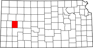 Map Of Kansas Highlighting Scott County