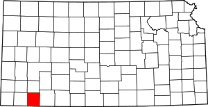 Map Of Kansas Highlighting Seward County