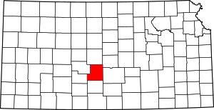 Map Of Kansas Highlighting Stafford County