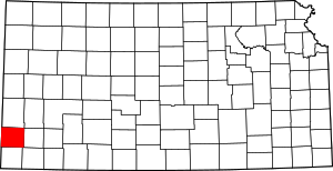 Map Of Kansas Highlighting Stanton County