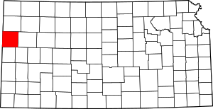 Map Of Kansas Highlighting Wallace County