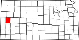 Map Of Kansas Highlighting Wichita County