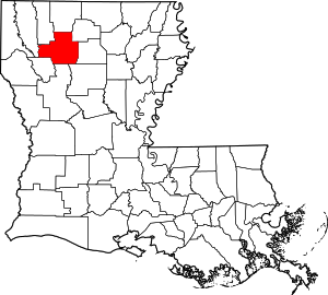 Map Of Louisiana Highlighting Bienville Parish