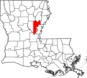 Map Of Louisiana Highlighting Catahoula Parish