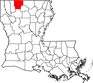 Map Of Louisiana Highlighting Claiborne Parish