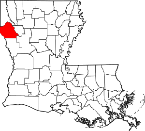 Map Of Louisiana Highlighting Desoto Parish