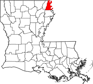 Map Of Louisiana Highlighting East Carroll Parish