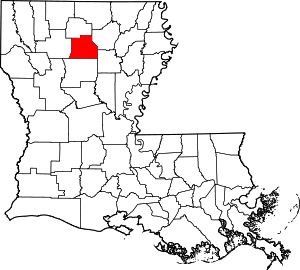 Map Of Louisiana Highlighting Jackson Parish