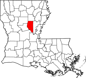 Map Of Louisiana Highlighting Lasalle Parish