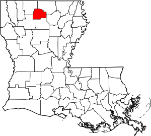 Map Of Louisiana Highlighting Lincoln Parish