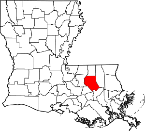 Map Of Louisiana Highlighting Livingston Parish