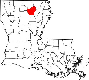 Map Of Louisiana Highlighting Ouachita Parish