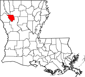 Map Of Louisiana Highlighting Red River Parish