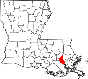 Map Of Louisiana Highlighting Saint Charles Parish