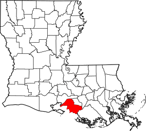 Map Of Louisiana Highlighting Saint Mary Parish