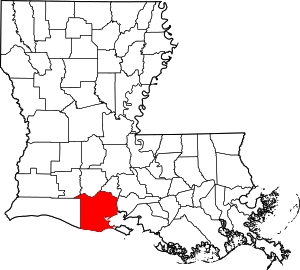 Map Of Louisiana Highlighting Vermilion Parish