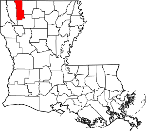 Map Of Louisiana Highlighting Webster Parish