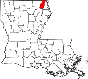 Map Of Louisiana Highlighting West Carroll Parish