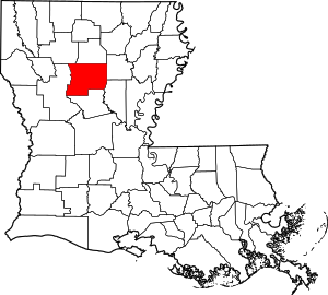 Map Of Louisiana Highlighting Winn Parish