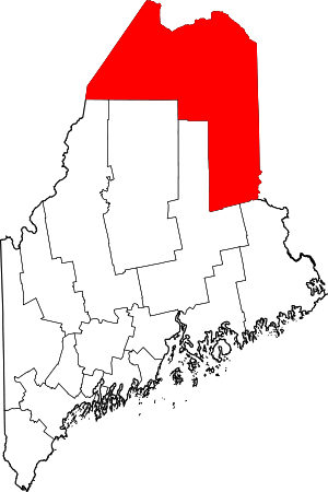 Map Of Maine Highlighting Aroostook County