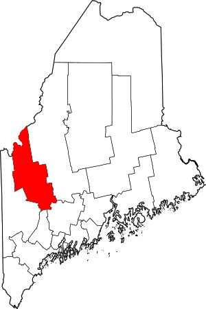 Map Of Maine Highlighting Franklin County