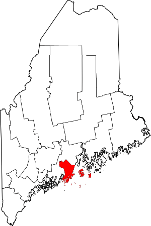 Map Of Maine Highlighting Knox County